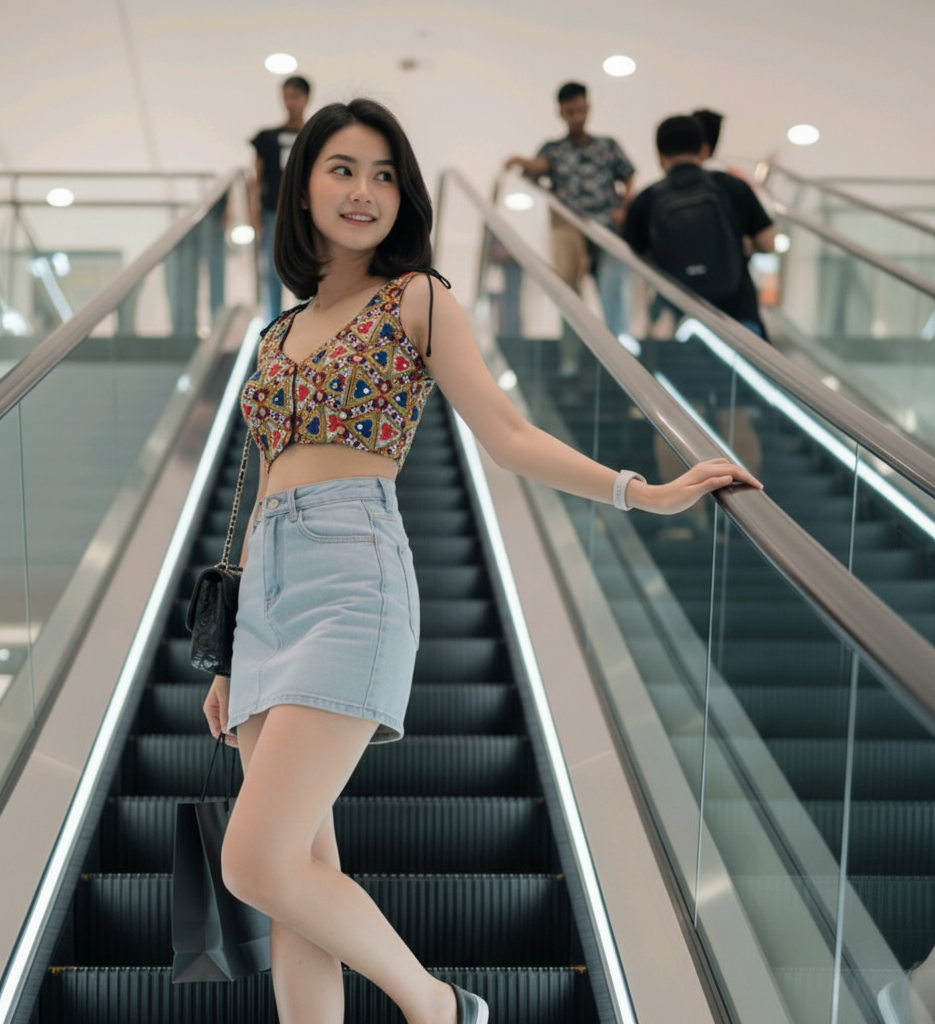 Luxe Satin Teal Crop Top / Blouse