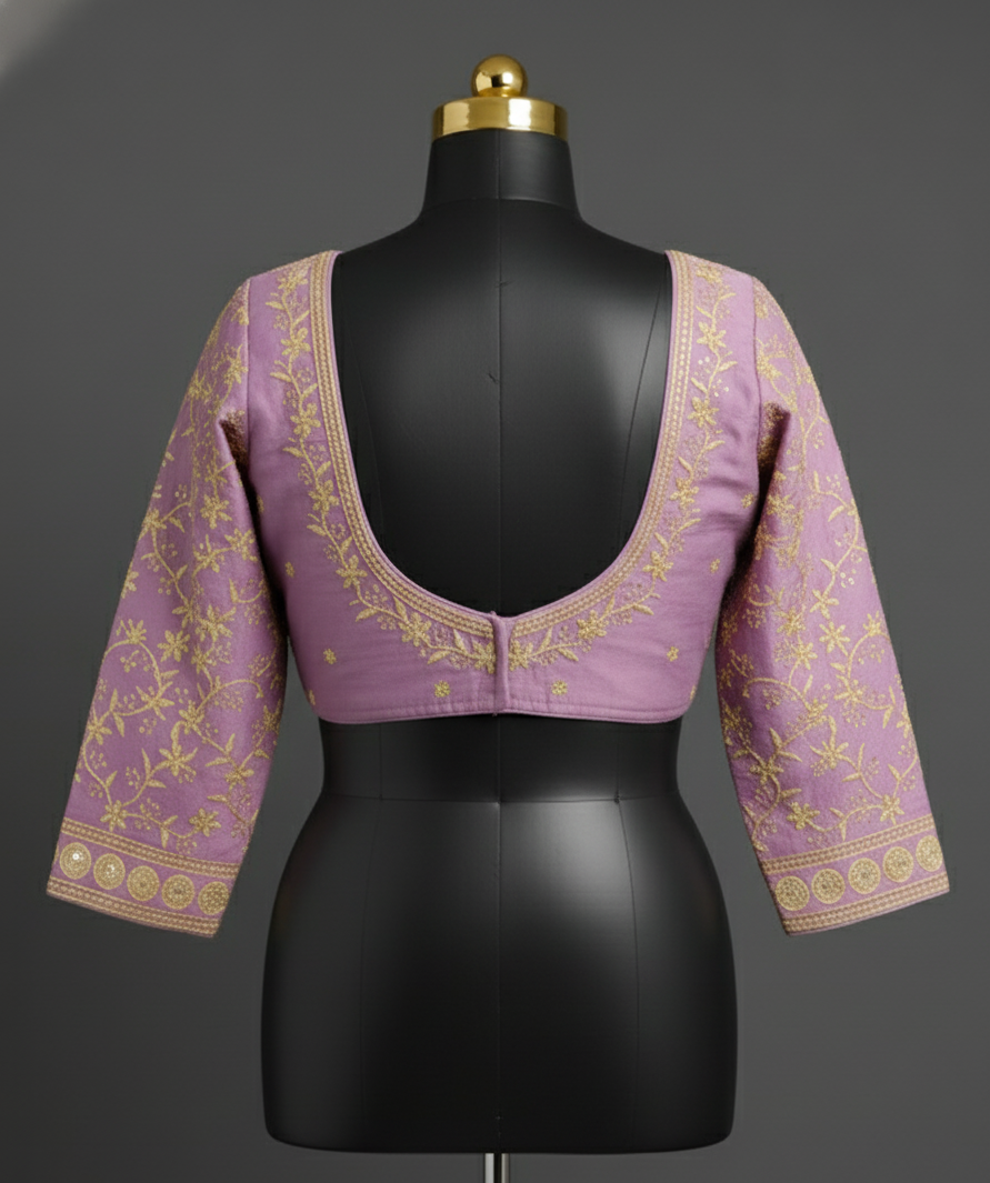 Deep-Cut Designer Festive Blouse